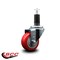 Service Caster 3'' Red Poly Wheel Swivel 1-1/4'' Expanding Stem Caster SCC-EX20S314-PPUB-RED-114 - alternate 2